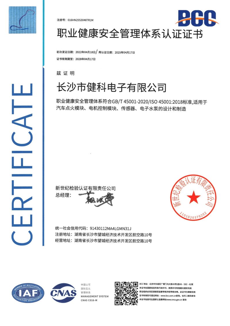 ISO 45001 Occupational Health and Safety Management System Certificate.png